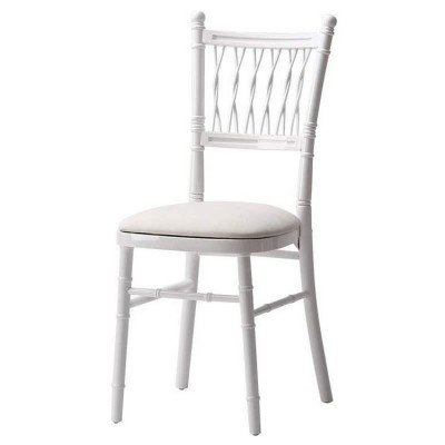 Wholesale stackable chiavari  banquet events sillas decorations wedding chairs with removable cushion