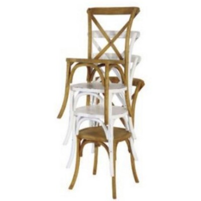 Wedding Wood White Rental Chairs Rustic X Stacking Hotel Banquet For Cross Back Dining Chair